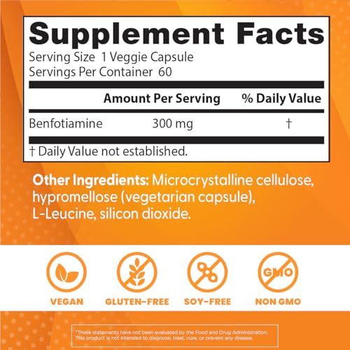 Doctor's Best Benfotiamine 300 capsules being poured for daily use