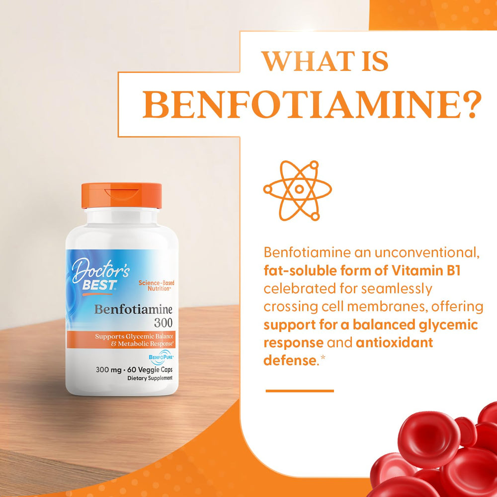 Doctor's Best Benfotiamine 300 health scene in lifestyle photo