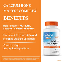 Closeup of Doctor's Best capsules supporting calcium absorption
