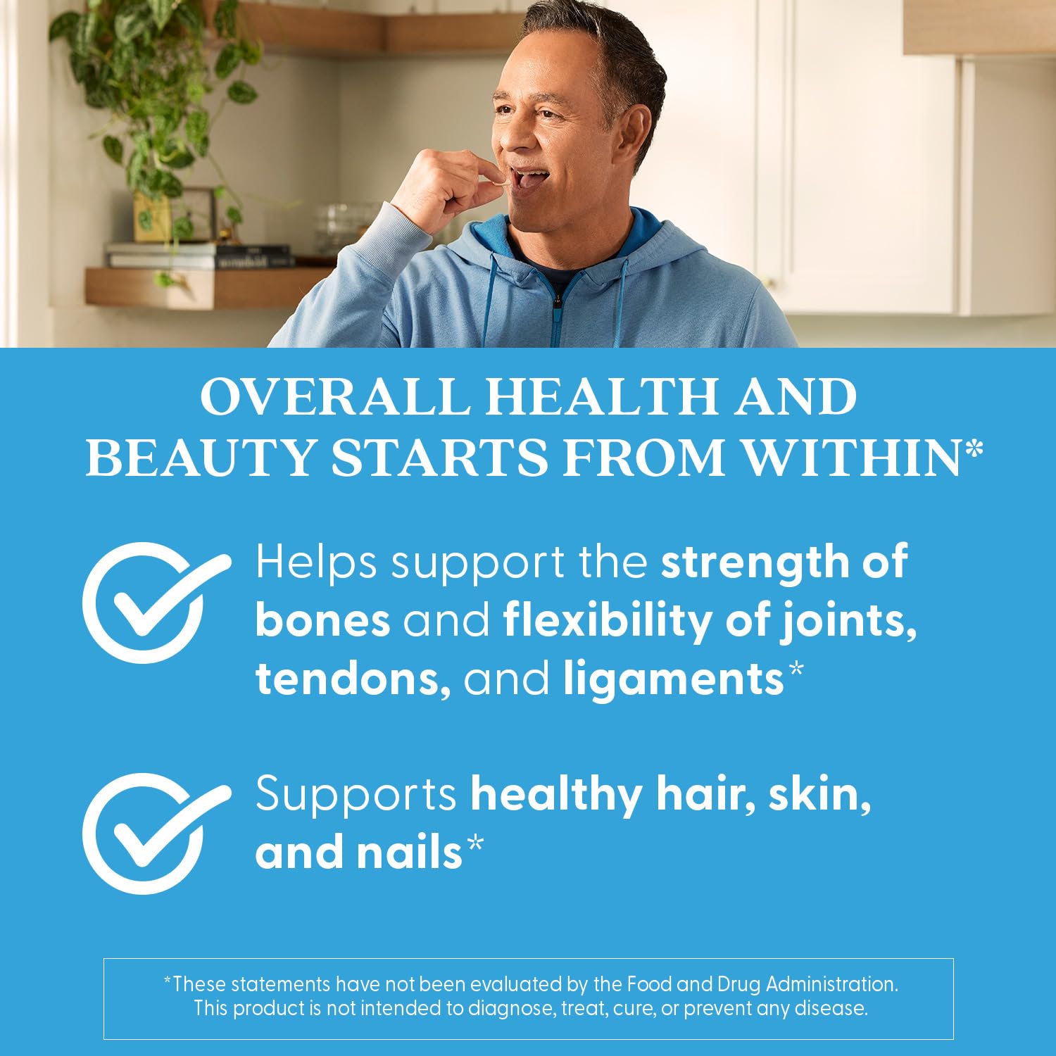 Doctor's Best with vitamin C enrichment for collagen synthesis support.