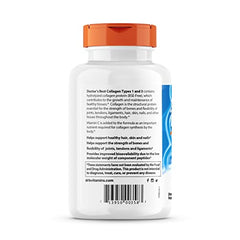 Doctor's Best Collagen ingredients label with Vitamin C.