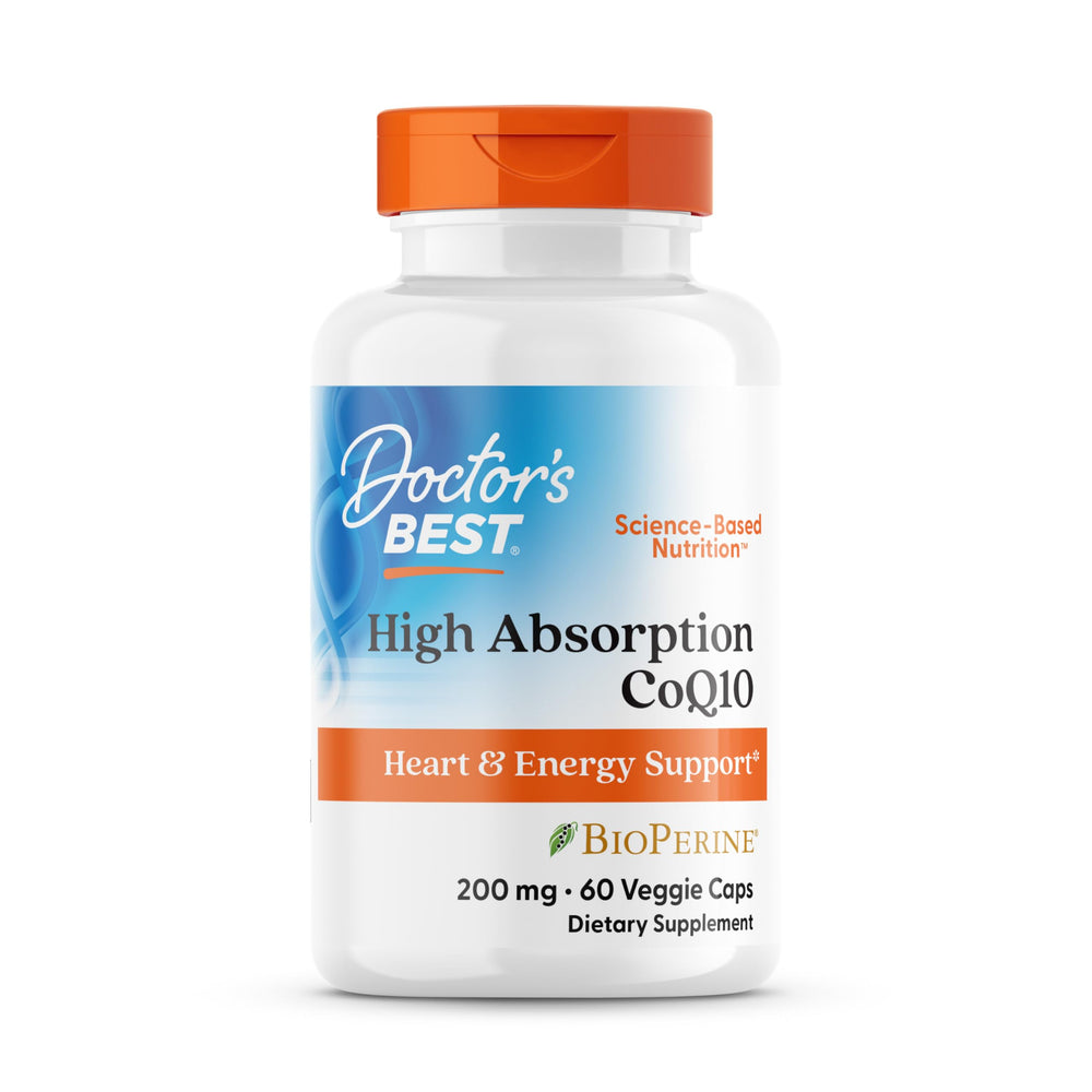 Doctor's Best CoQ10 200 mg con BioPerine: cápsulas suaves para energía diaria