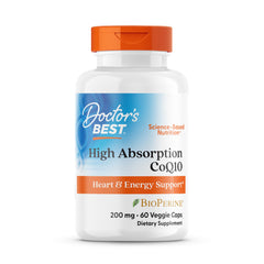 Doctor's Best CoQ10 200 mg con BioPerine: cápsulas suaves para energía diaria