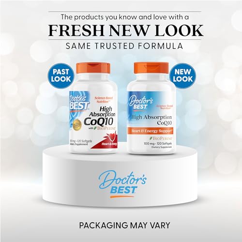 Doctor's Best CoQ10 softgels in hand demonstrate convenient daily heart health support