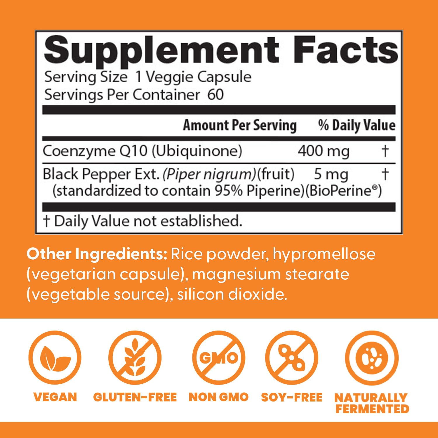 Doctor's BEST veggie caps packaging suggests vegan CoQ10 convenient use.