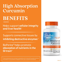 Doctor's Best curcumin C3 Complex tablets with standardized curcuminoids