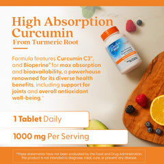 Doctor's Best Curcumin ingredient list emphasizes 95% curcuminoids for antioxidant support.