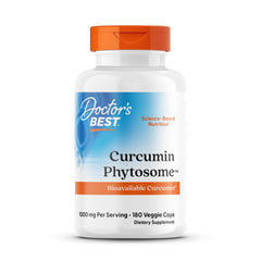 Doctor's Best Curcumin Phytosome Meriva bottle shows enhanced absorption for daily joint comfort