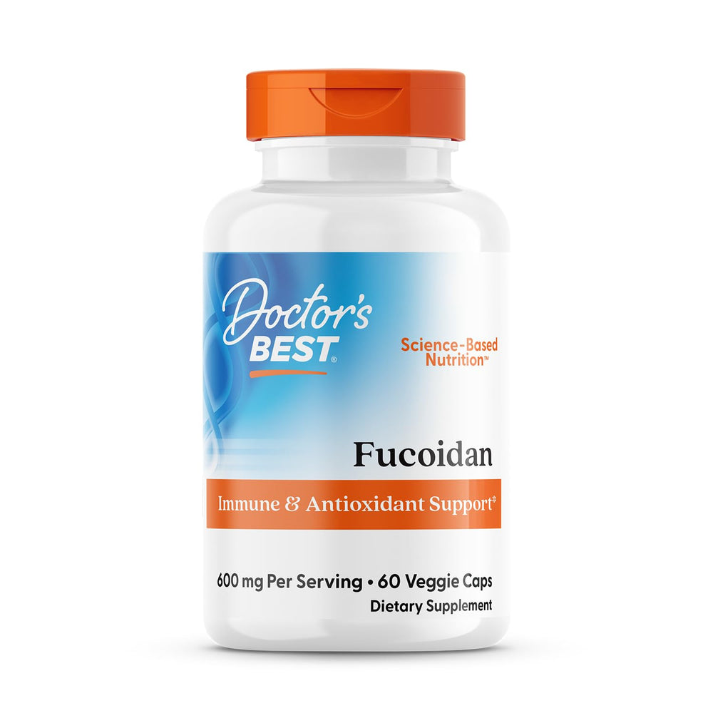 Doctor's Best Fucoidan 70% bottle suggesting daily immune-support potential
