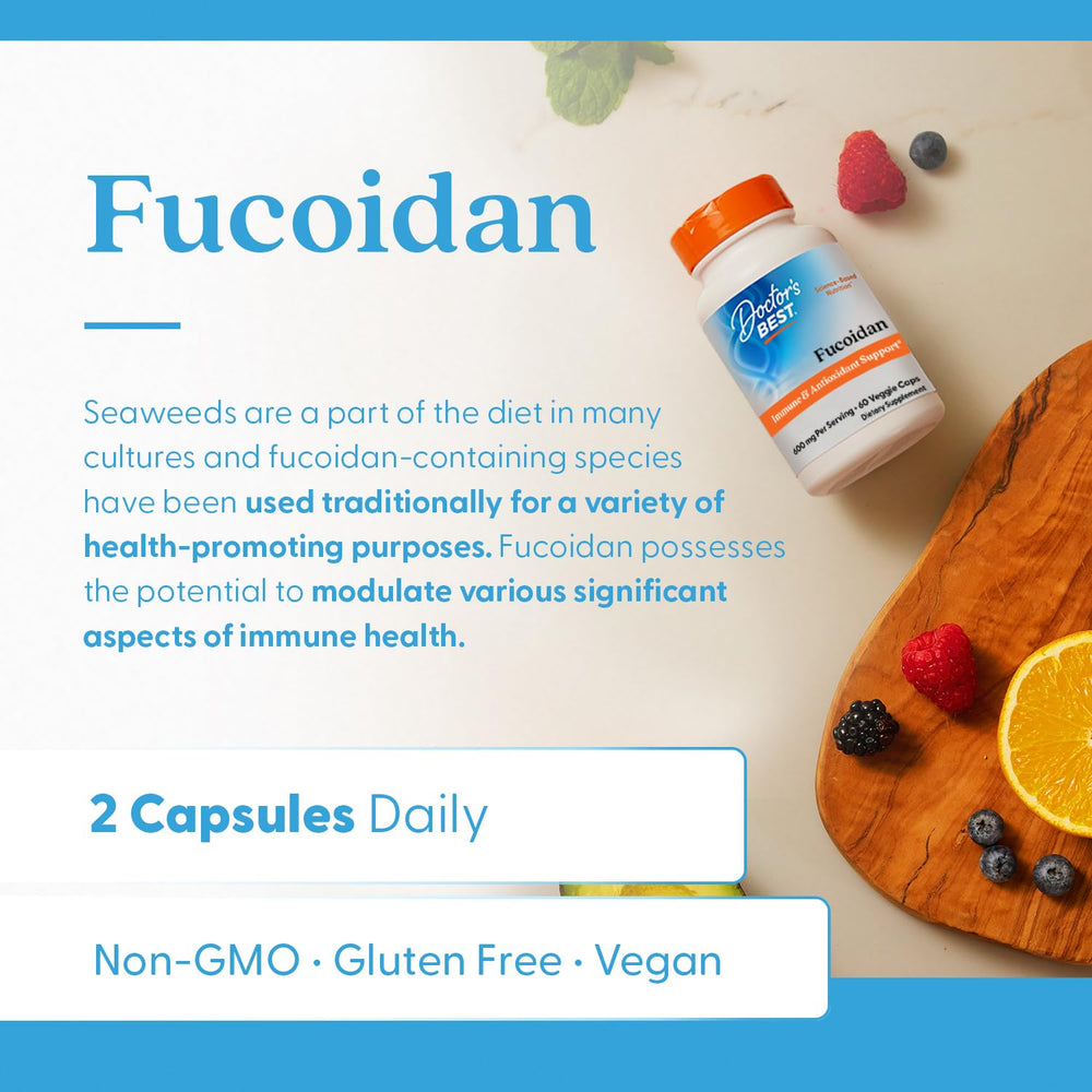 Fresh foil seal on Doctor's Best Fucoidan 70% ensuring product integrity