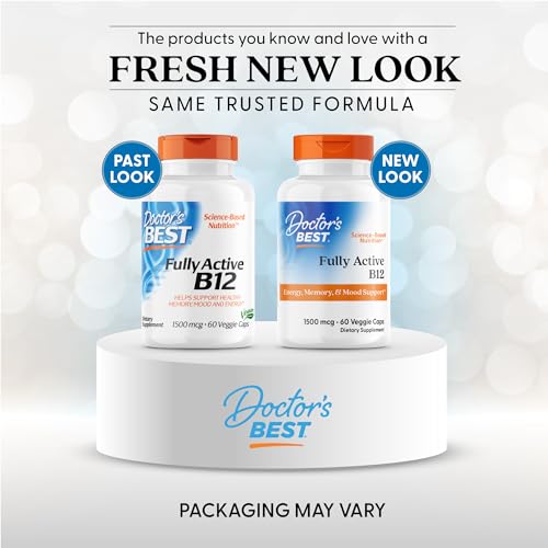 Doctor's Best Fully Active B12 1500mcg label shows active form.