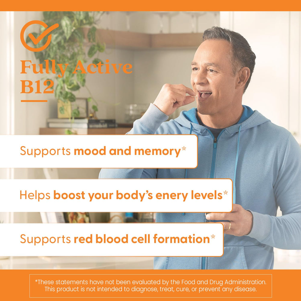 Doctor's Best Fully Active B12 1500mcg side view bottle.