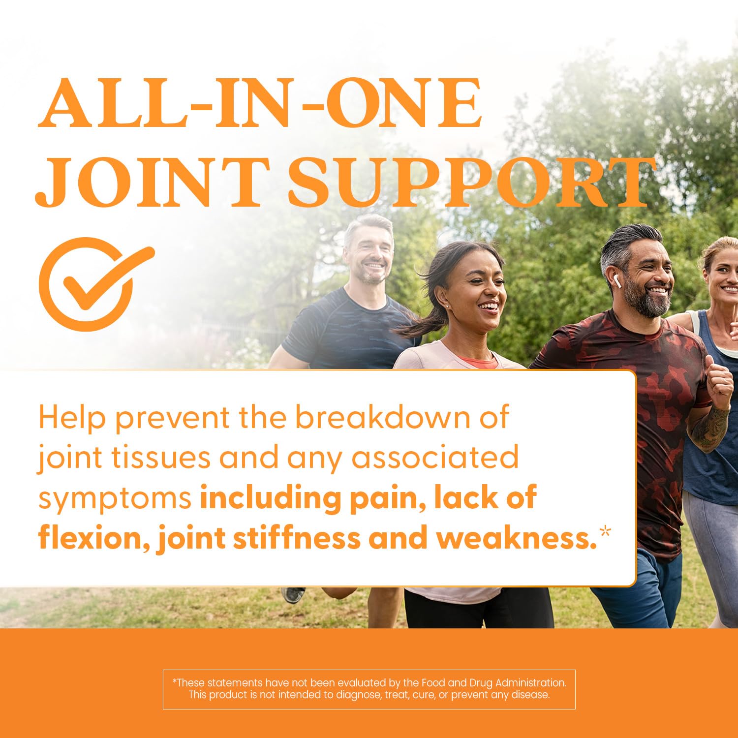 Active lifestyle scene with Doctor's Best capsules aiding joint comfort