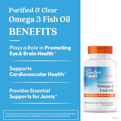 Doctors Best GoldenOmega softgels pack highlighting clear oil concentration.