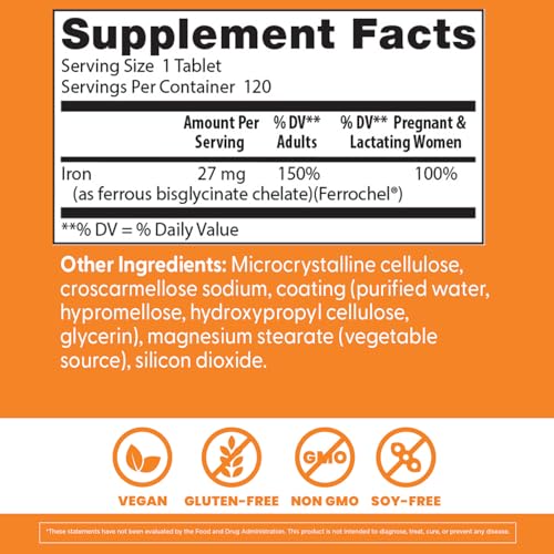 Doctors Best High Absorption Iron capsules for gentle iron intake.