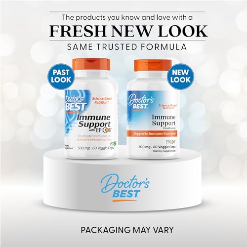Doctor's Best Immune Support postbiotic capsules closeup, vegan and non-GMO for daily use