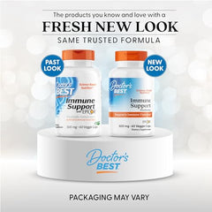 Doctor's Best Immune Support postbiotic capsules closeup, vegan and non-GMO for daily use