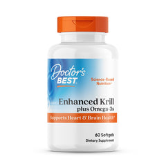 Doctor's Best krill oil bottle for daily omega-3 support