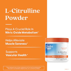 Doctor's Best L-Citrulline powder dissolving in glass to support circulation.
