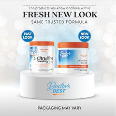 Doctor's Best L-Citrulline powder scoop for easy daily serving and potential endurance benefits.