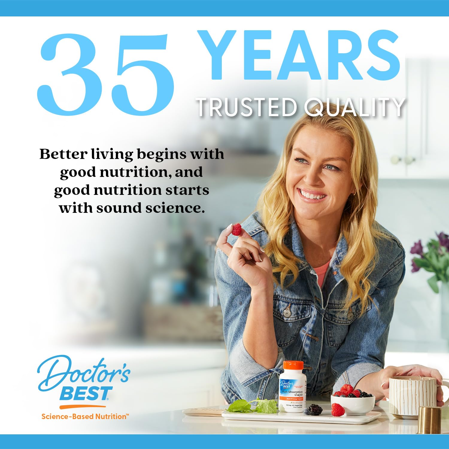 Eye-health themed scene featuring Doctor's Best Lutein