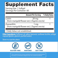Doctor's Best Lutein gluten-free label on packaging