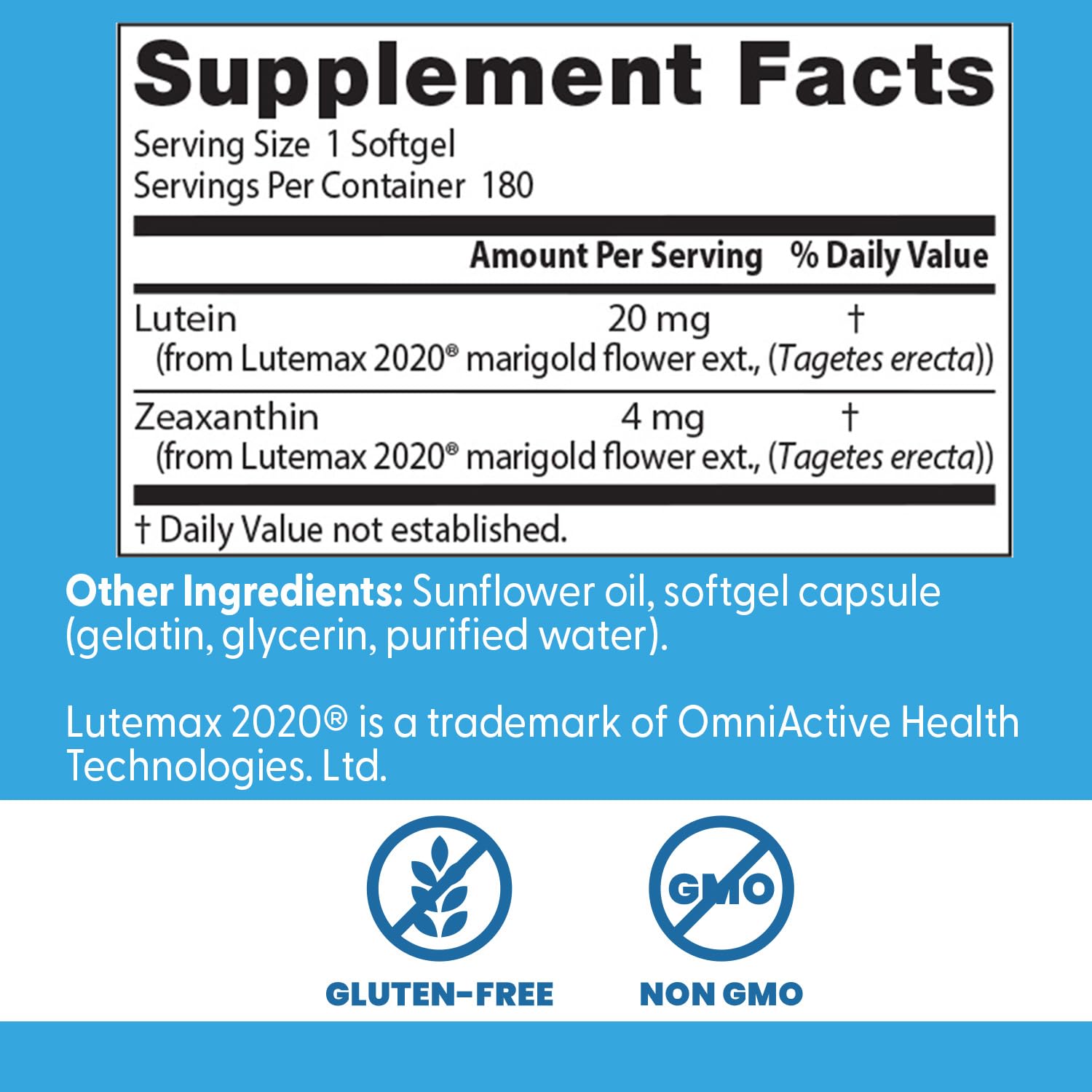 Doctor's Best Lutein ocular health visual indicates macular carotenoids for everyday clarity