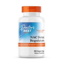 Doctor's Best NAC Detox Regulators bottle front view for convenient detox support
