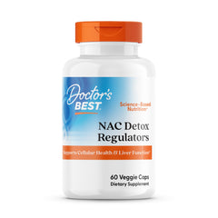 Doctor's Best NAC Detox Regulators bottle pours for daily antioxidant support