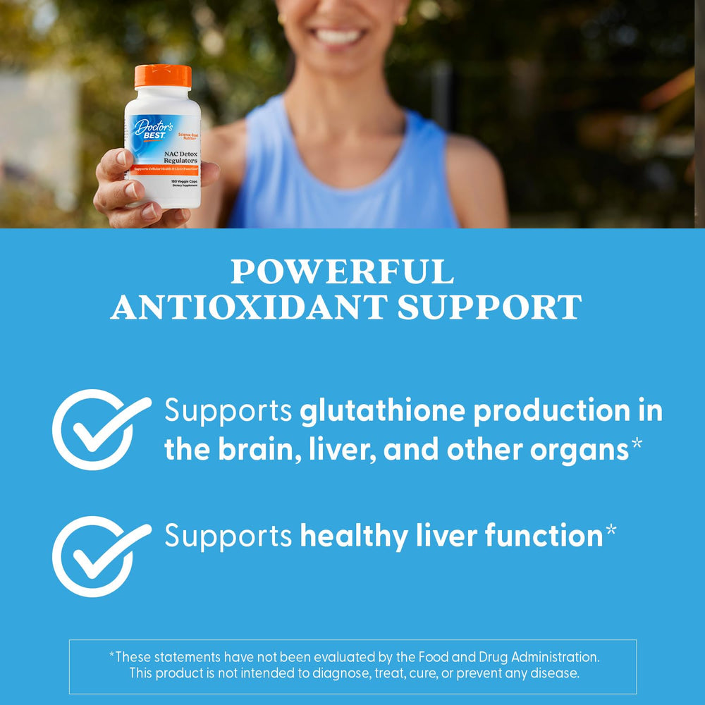Doctor's Best NAC Detox Regulators label detail emphasizing selenium and molybdenum