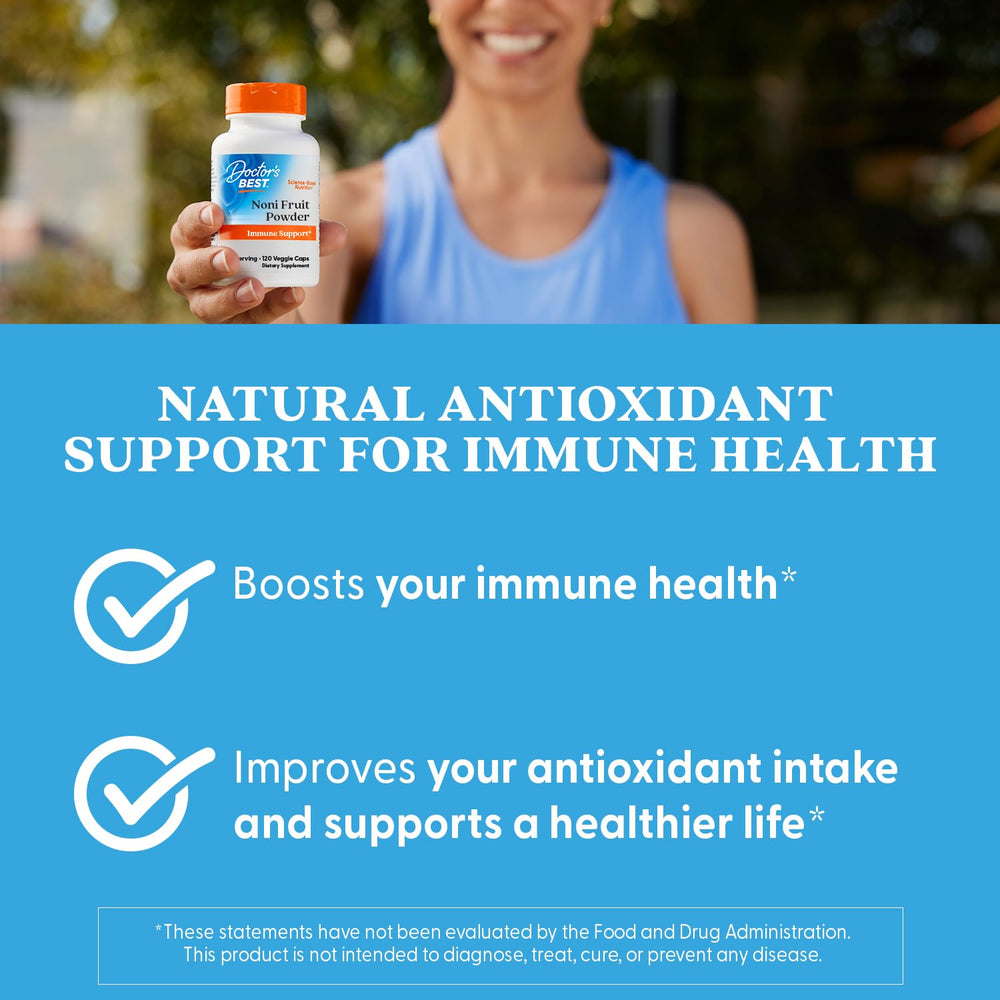 Doctor's Best Noni Concentrate ingredients highlight Morinda citrifolia extract