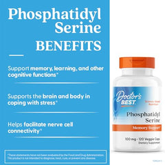 Doctor's Best PS ingredients and cofactors highlight essential brain nutrients