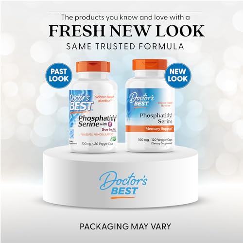 Doctor's Best phosphatidylserine softgel closeup showing smooth capsules for daily use