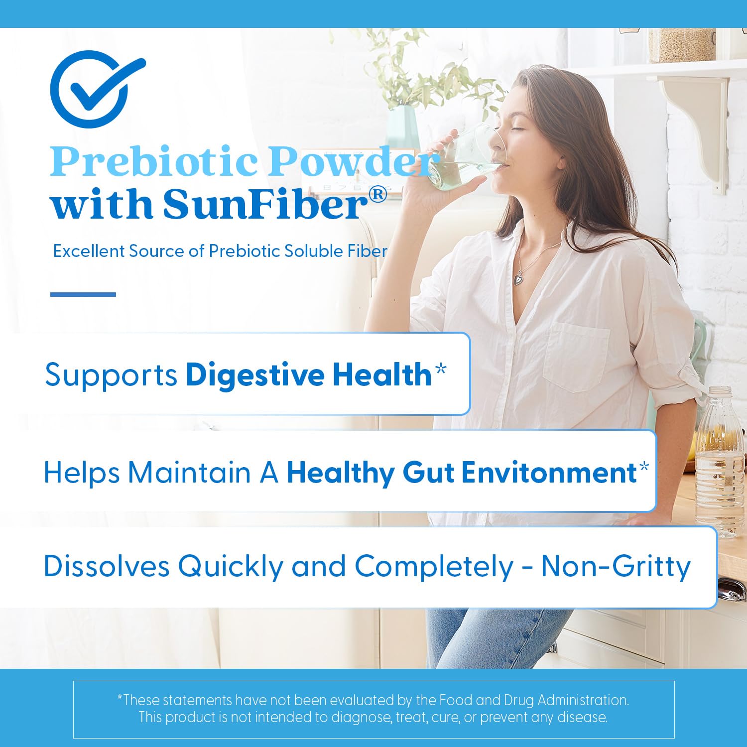 Doctors Best prebiotic Sunfiber soluble fiber ready to drink