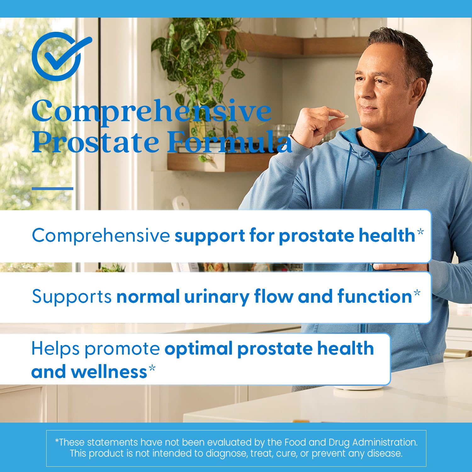 Doctor's Best Prostate Formula vitamin D3, B6 and zinc for daily nutrition