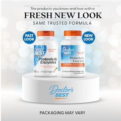 Doctor's Best proteolytic enzymes capsules close-up for protein breakdown support