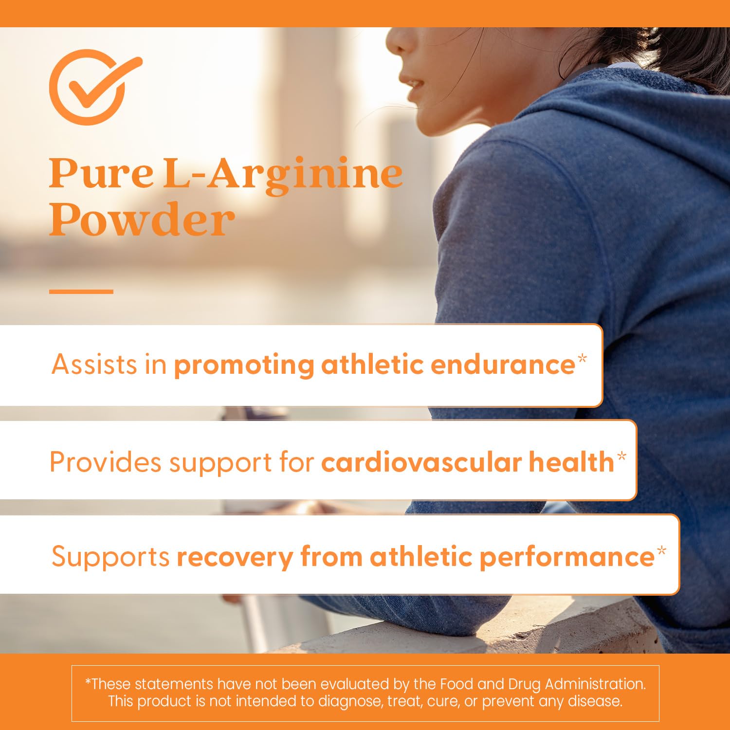 Shake with Doctor's Best L-Arginine powder for easy daily use.