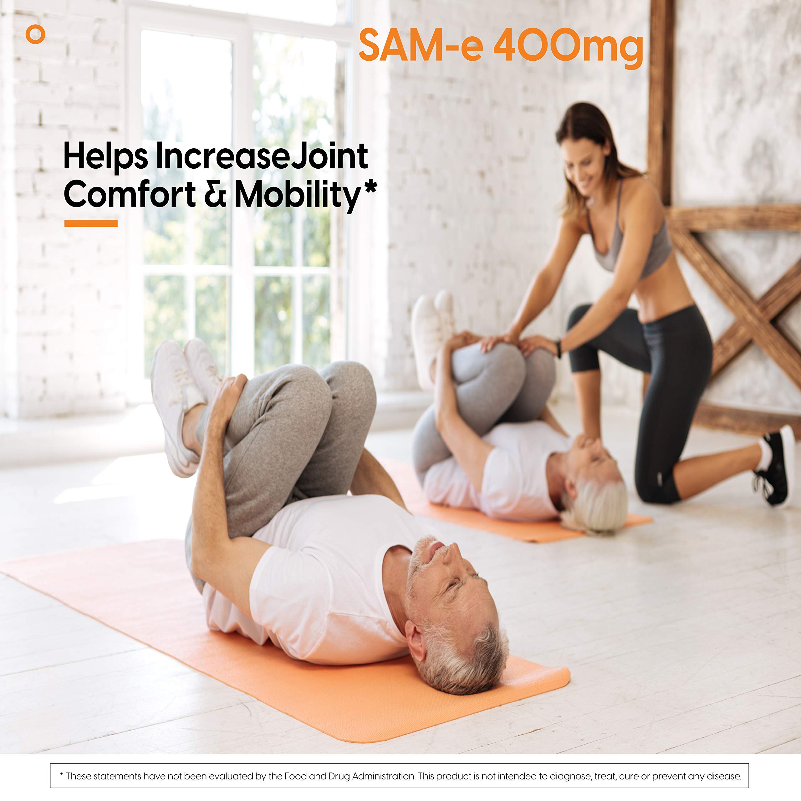 Doctor's Best SAM-e 400 mg packaging view emphasizing vegan and gluten-free claims.