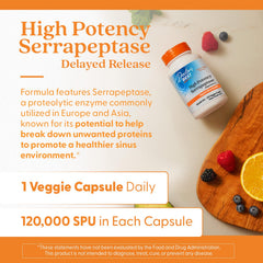 Gluten-free Doctor's Best serrapeptase packaging