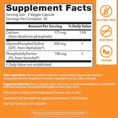 Vegetarian capsules packaging emphasizing vegan non-GMO formulation