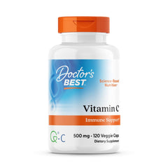 Doctor's Best Vitamin C 500mg bottle front view for immune support