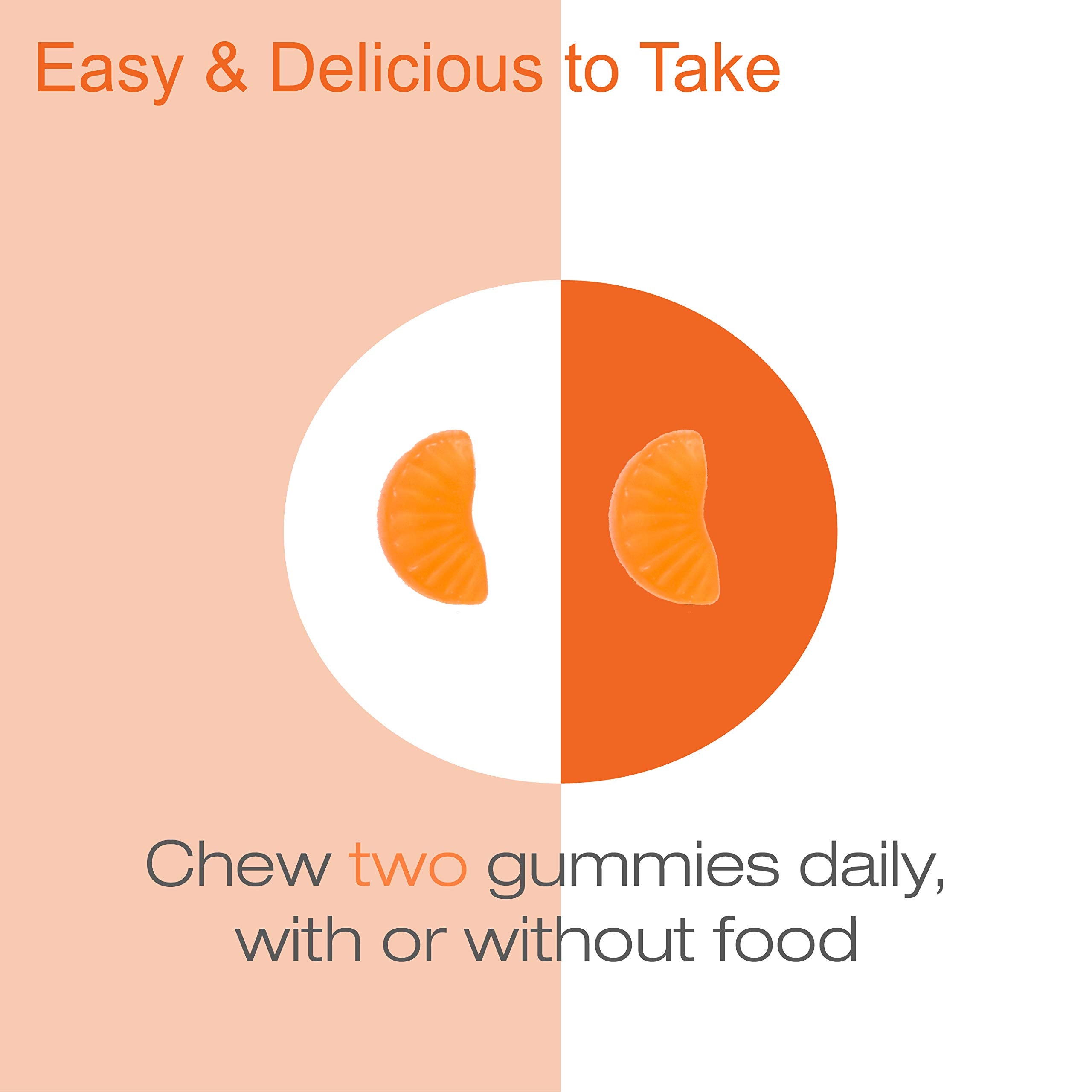 Doctor's Best Vitamin C Gummies being chewed in a morning routine.