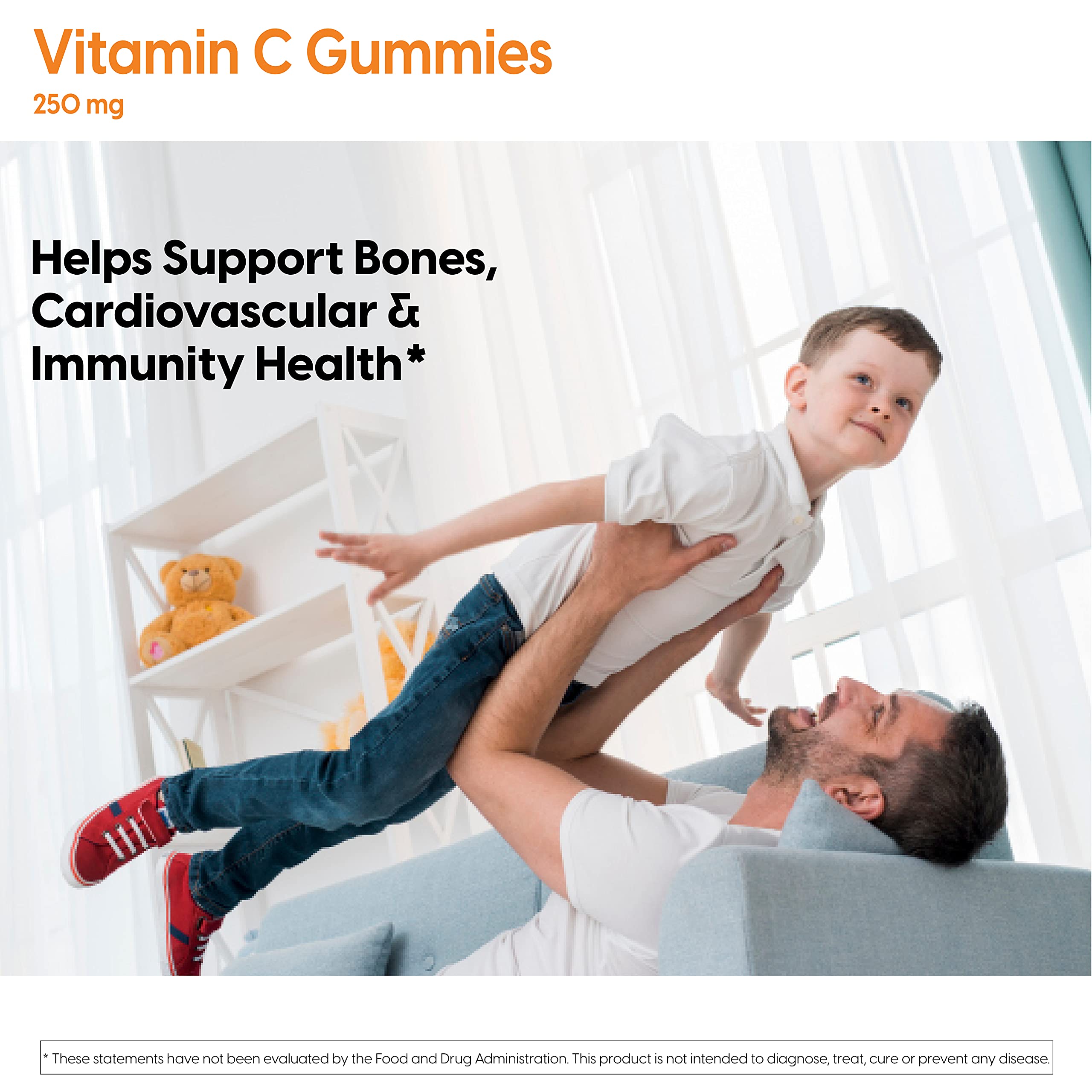 Doctor's Best Vitamin C Gummies packaging shows 120 count and vegan gluten-free status.