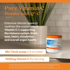 Pour action of Doctor's Best Vitamin C Powder for easy mixing