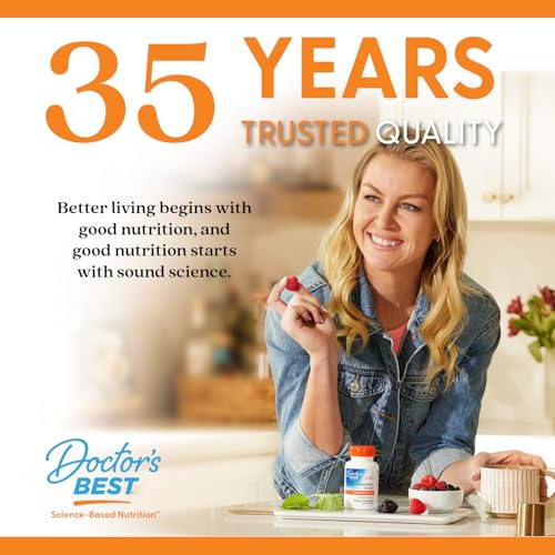 Doctor's Best Vitamin C with Q-C seal and serving size visible on bottle