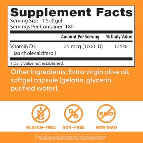 Doctor's Best Vitamin D3 bottle beside a glass for daily intake.