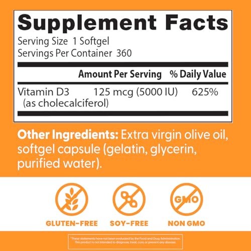 Doctor's Best Vitamin D3 capsules ready for daily immune and heart support