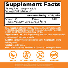 Doctor's Best Vitamin K2 MK-7 label front highlights MenaQ7 purity.