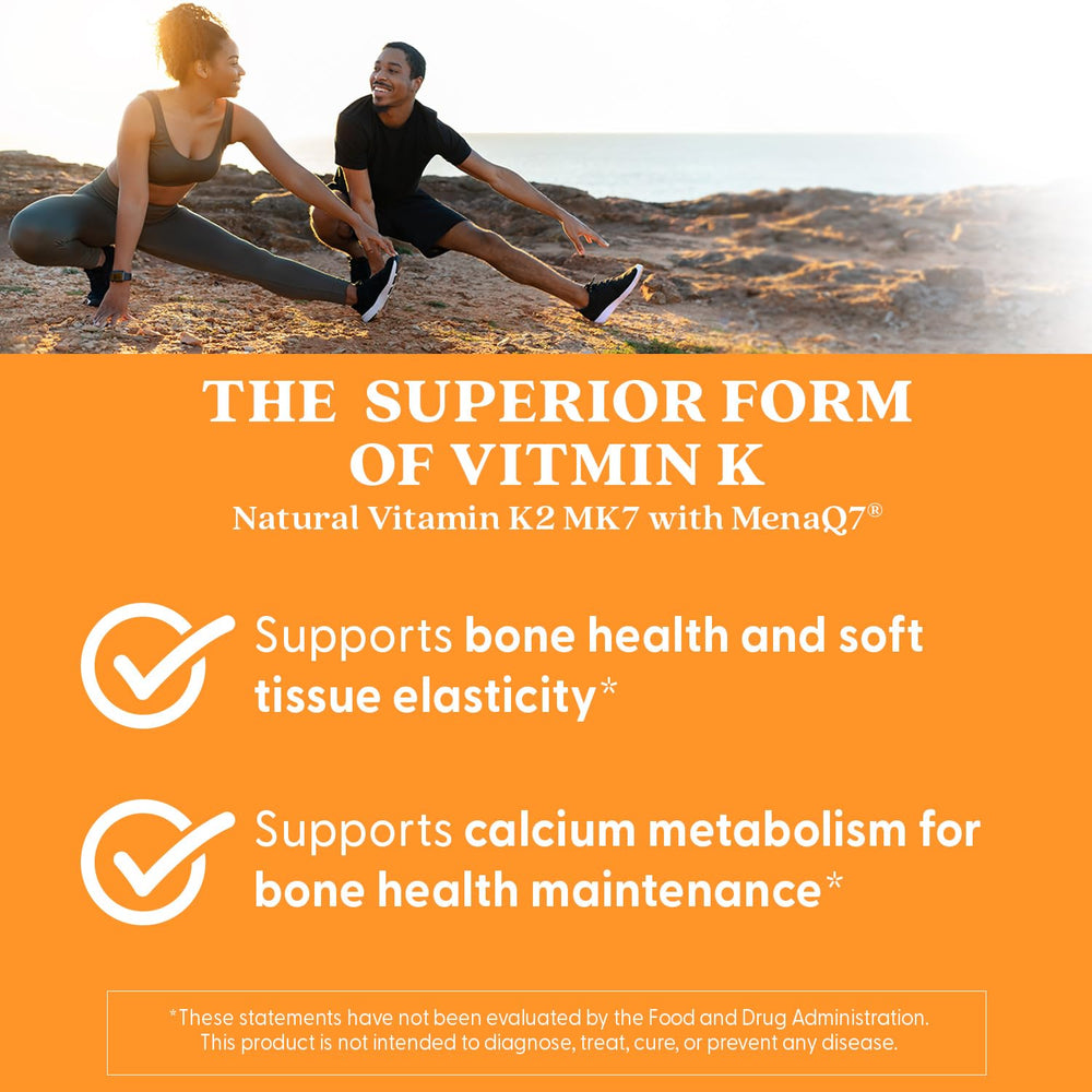 Vegan icon on Doctors Best K2 MK-7 bottle signaling vegan formula.