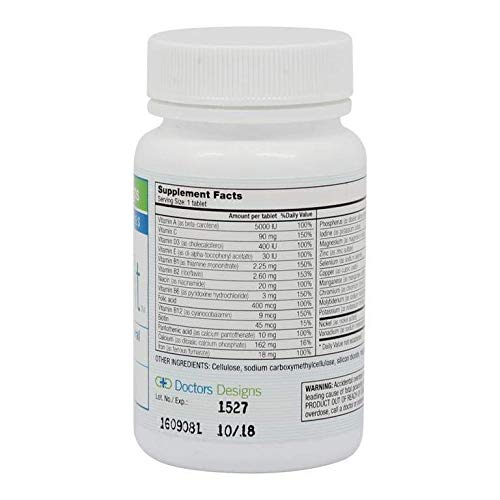 Doctors Designs Soma-VIT tablet close-up shows texture for daily use.